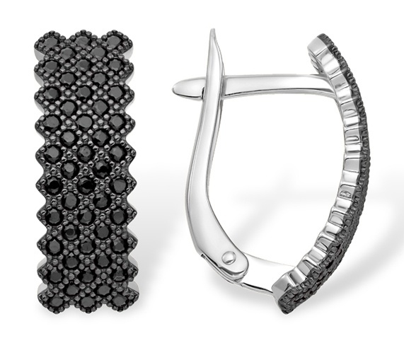 

Серьги из серебра Kari Jewelry 230877, фианит, 230877