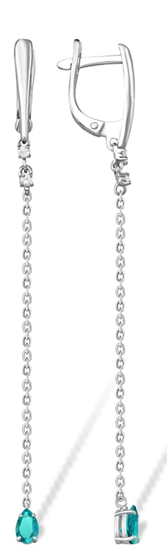 

Серьги из серебра Kari Jewelry 230874, фианит, 230874