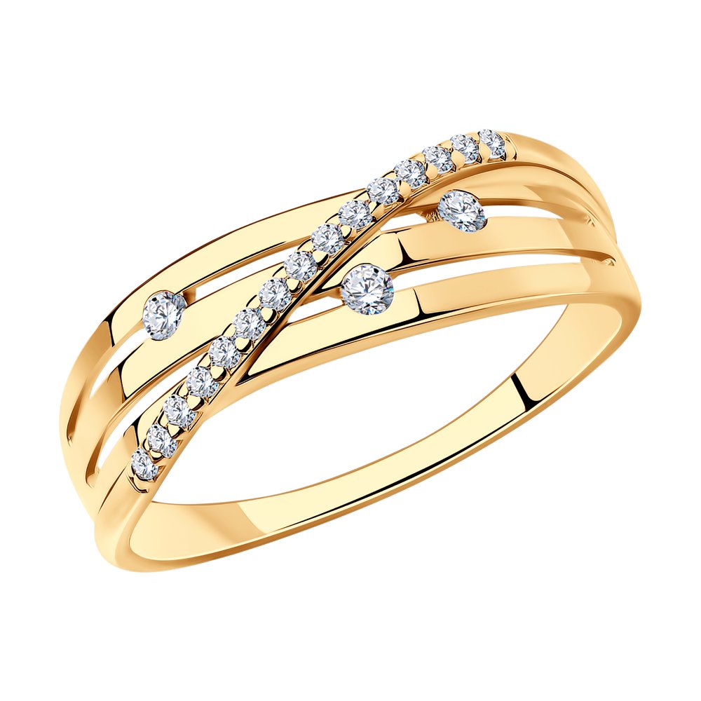 

Кольцо из серебра с фианитом р. 16 SOKOLOV 93010910, 93010910