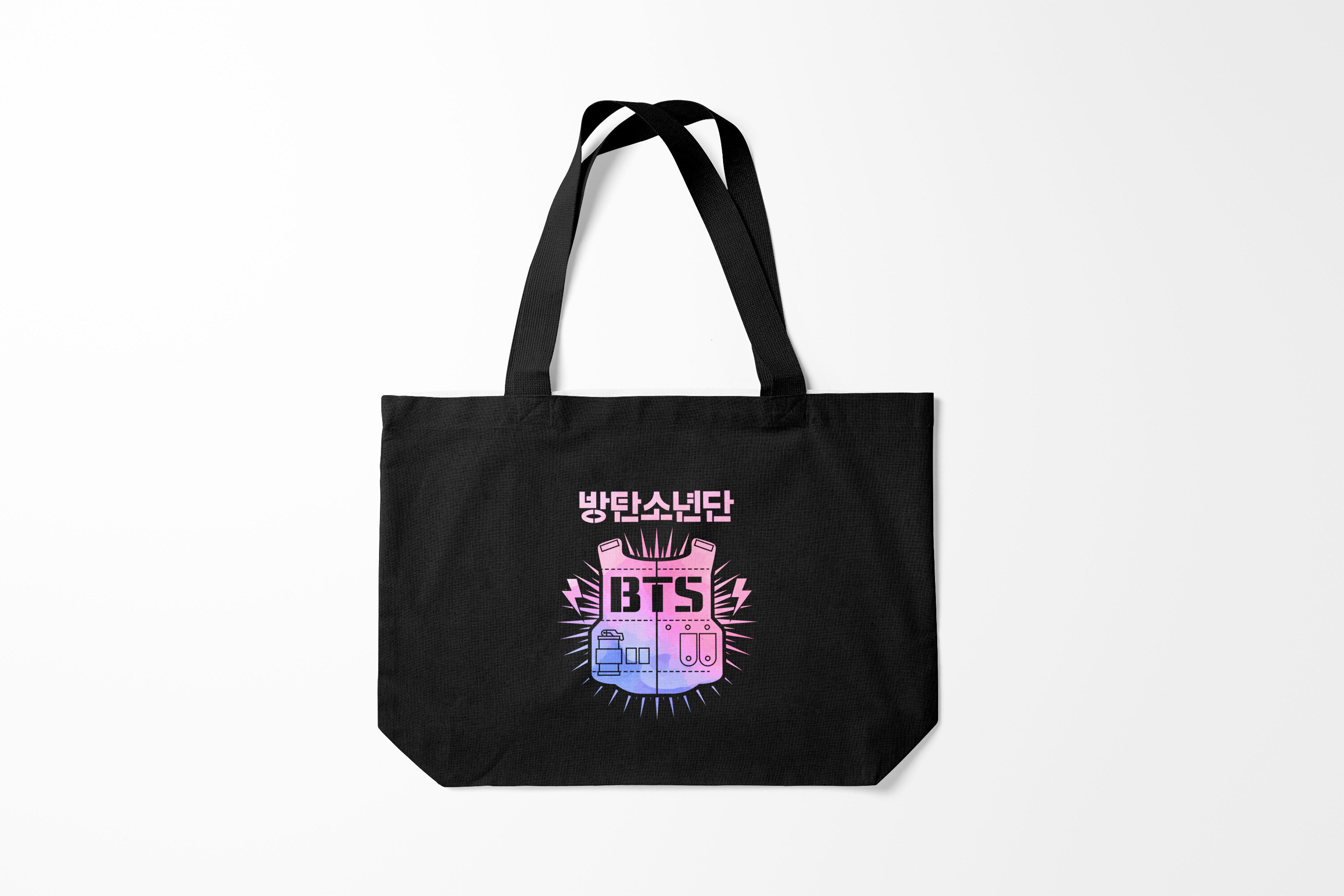 

Сумка шoппер унисекс Burnettie BTS, черный, BTS