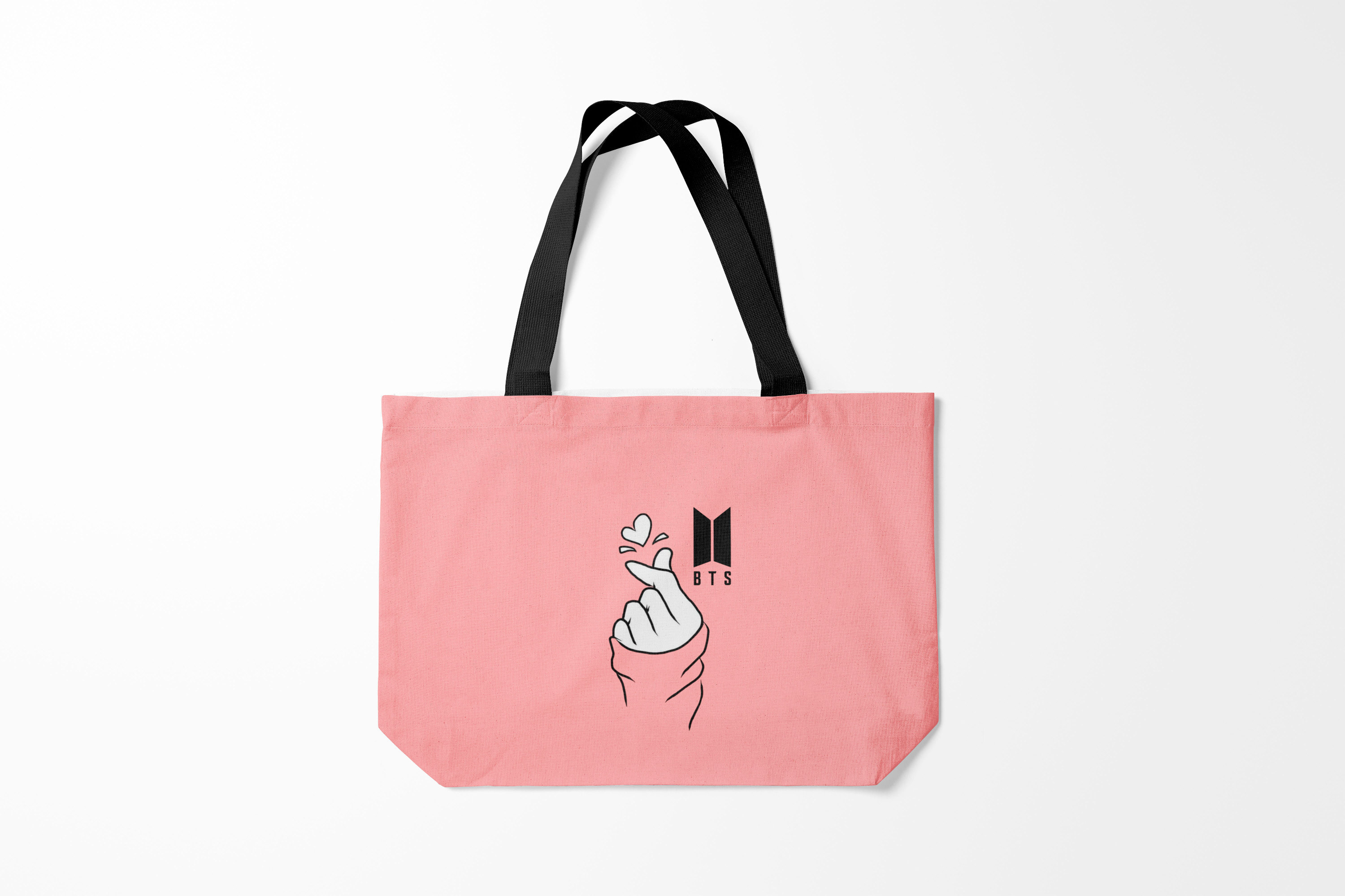 

Сумка шoппер унисекс Burnettie BTS, голубой; розовый, BTS