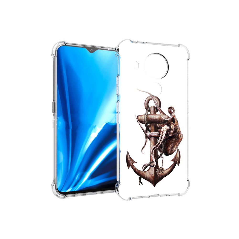 

Чехол MyPads Tocco для Nokia 5.4 ржавый якорь (PT156621.100.579), Прозрачный, Tocco