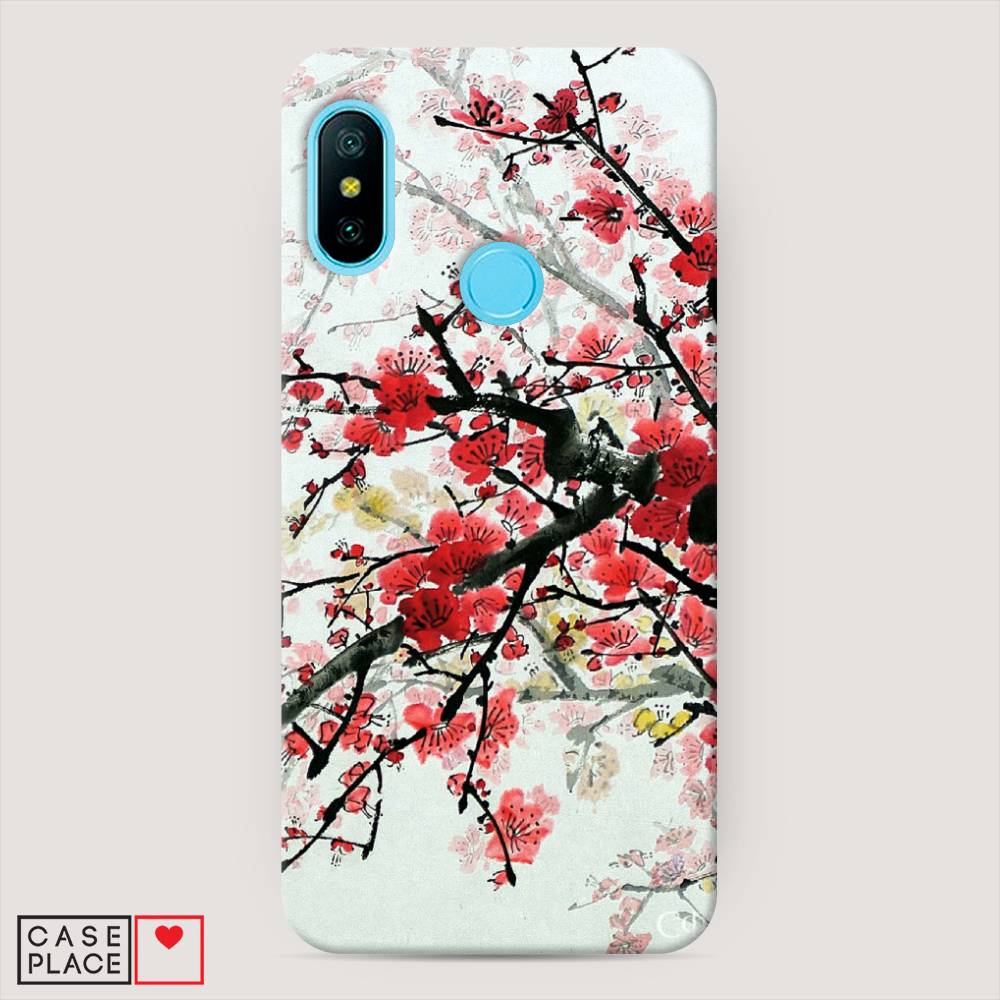 

Пластиковый чехол "Сакура" на Xiaomi Redmi 6 Plus, 33920-3