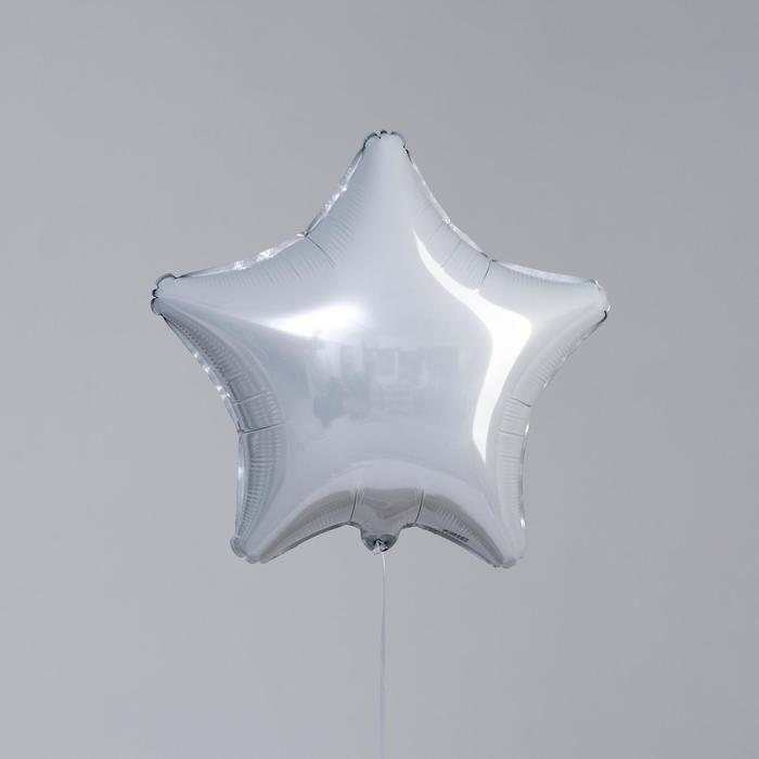 

Шар фольгированный 19", звезда, белый блеск, День рождения