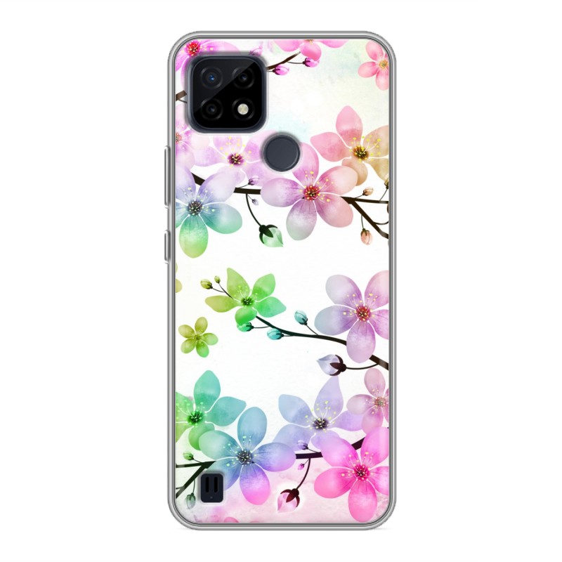 

Чехол для Realme C21 с рисунком и защитой камеры, 78346