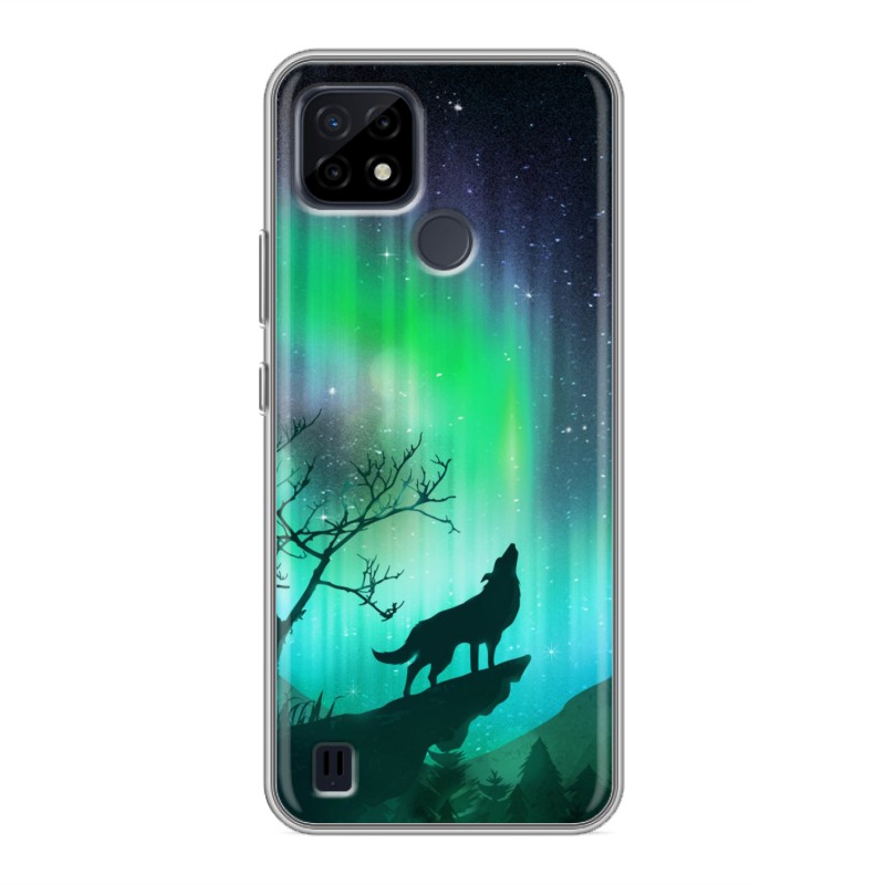 

Чехол для Realme C21 с рисунком и защитой камеры, 78346