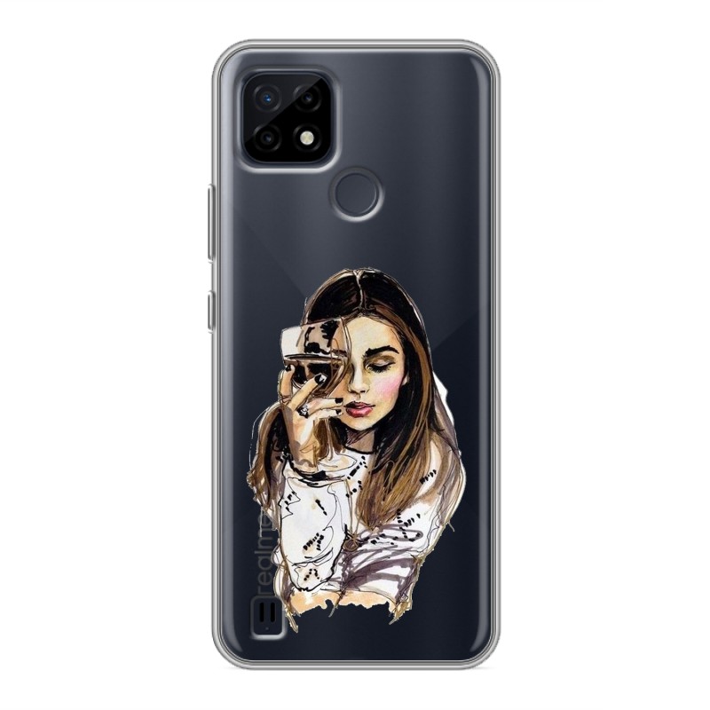 

Прозрачный чехол для Realme C21, 78108