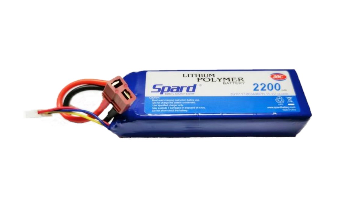 

Аккумулятор Li-Po Spard 2200mAh, 11,1V, 30C, T-plug