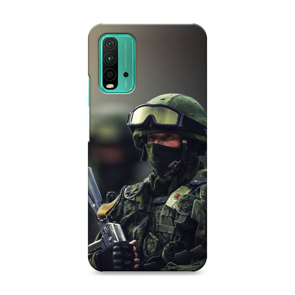 

Пластиковый чехол "Солдат" на Xiaomi Redmi 9T, 39820-4