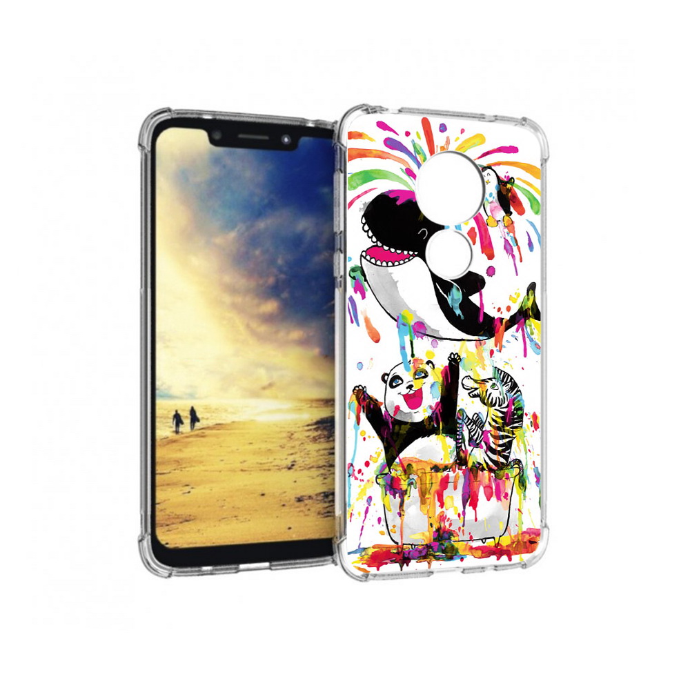

Чехол MyPads Tocco для Motorola G7 Power Хиппи кит (PT227059.362.191), Прозрачный, Tocco