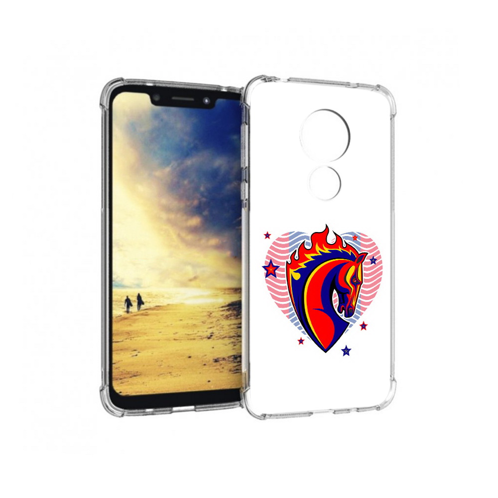 

Чехол MyPads Tocco для Motorola G7 Power ФК ЦСЛ Лошадь (PT227059.362.180), Прозрачный, Tocco