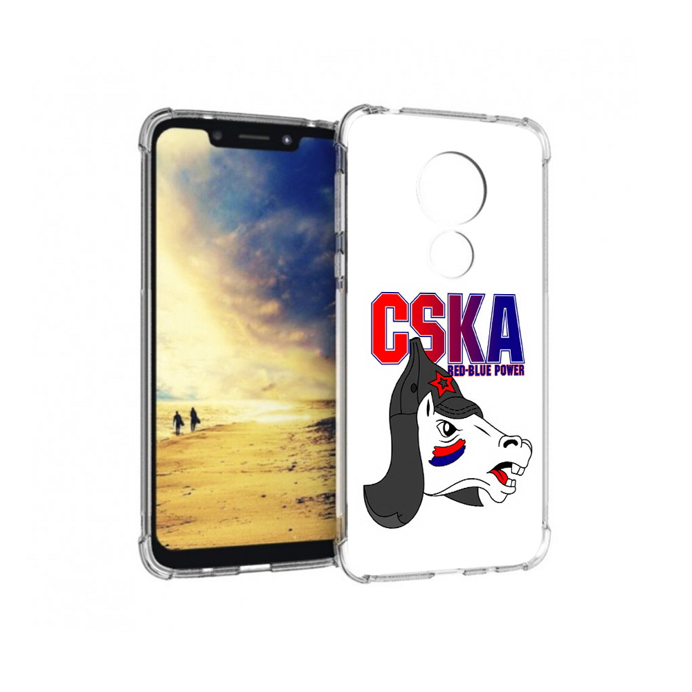 

Чехол MyPads Tocco для Motorola G7 Power ФК ЦСК лошадка россия (PT227059.362.179), Прозрачный, Tocco