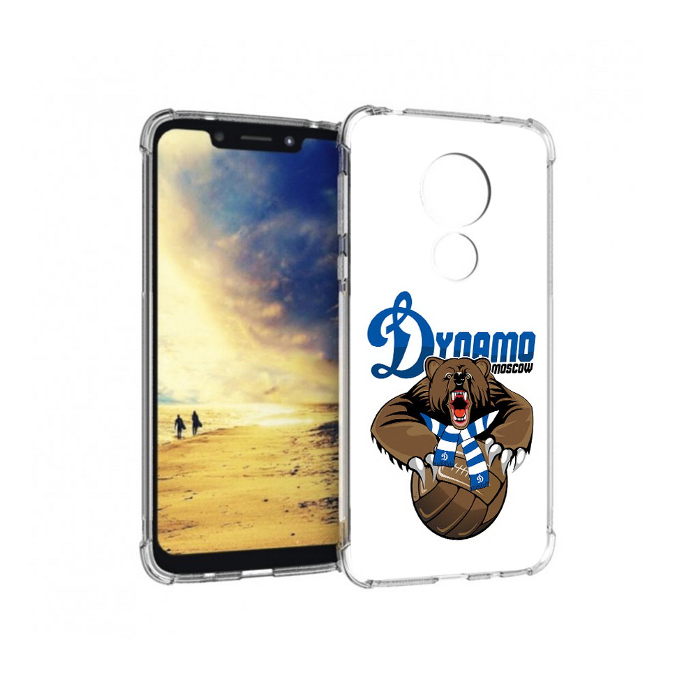 

Чехол MyPads Tocco для Motorola G7 Power ФК Динамо медведь (PT227059.362.175), Прозрачный, Tocco