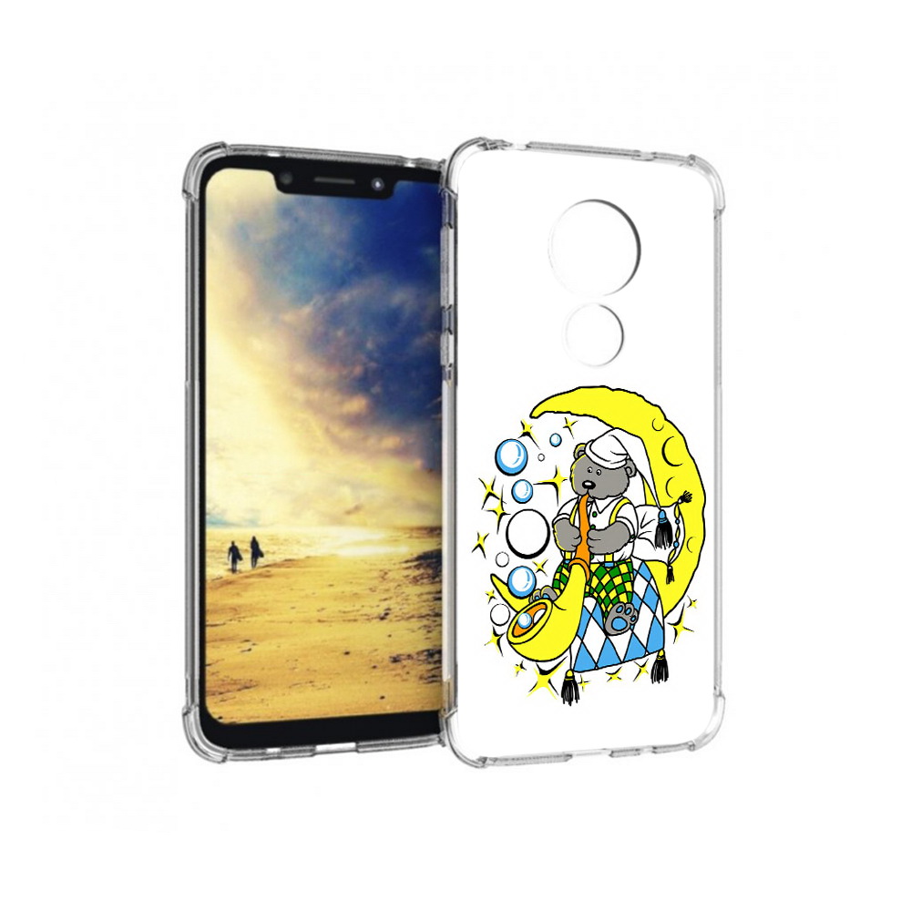 

Чехол MyPads Tocco для Motorola G7 Power Сырная луна (PT227059.362.167), Прозрачный, Tocco