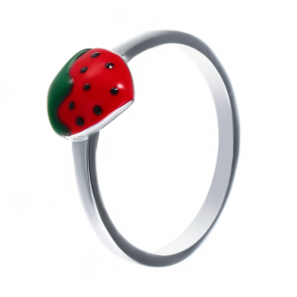 

Кольцо из серебра с эмалью р. 16 JV DJ007_RING_KO_ENAM_001_WG, DJ007_RING_KO_ENAM_001_WG