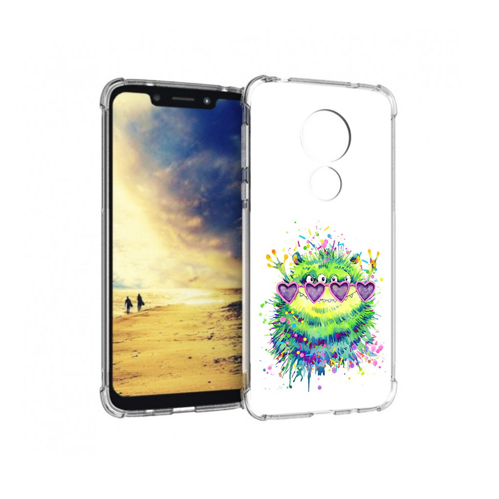 

Чехол MyPads Tocco для Motorola G7 Power Пушистый персонаж (PT227059.362.142), Прозрачный, Tocco