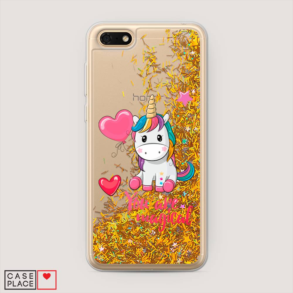 

Чехол Awog на Honor 7A "Волшебная единорожка", Розовый;серый, 65290-1