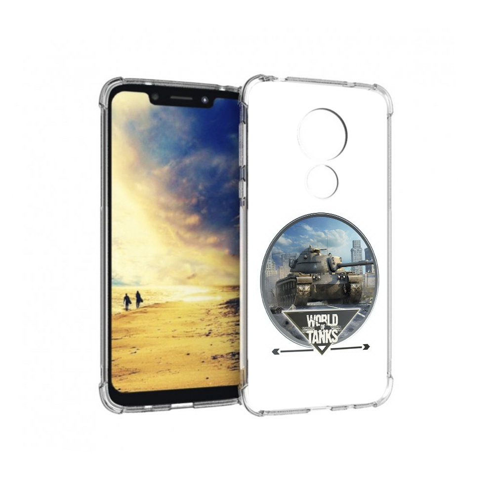

Чехол MyPads Tocco для Motorola G7 Power Мир танков (PT227059.362.119), Прозрачный, Tocco