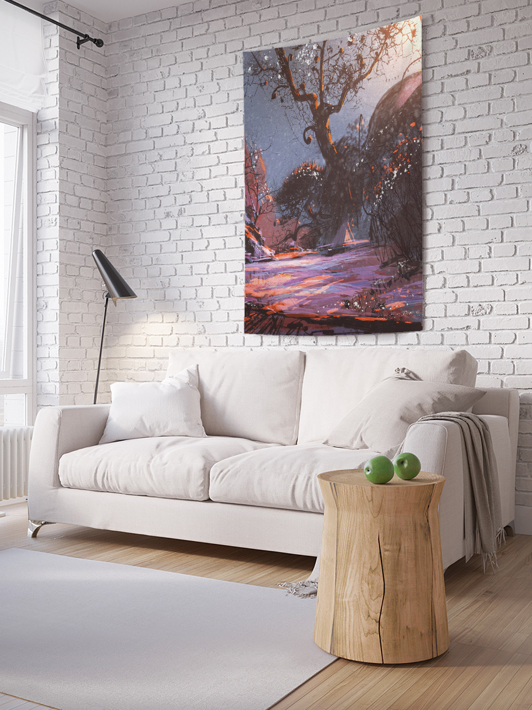 

Вертикальное фотопанно на стену JoyArty Изморозь в лесу 150x200 см, Изморозь в лесу