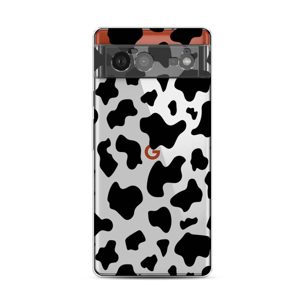 

Чехол Awog на Google Pixel 6 "Пятна коровы черные", Разноцветный, 270850-2