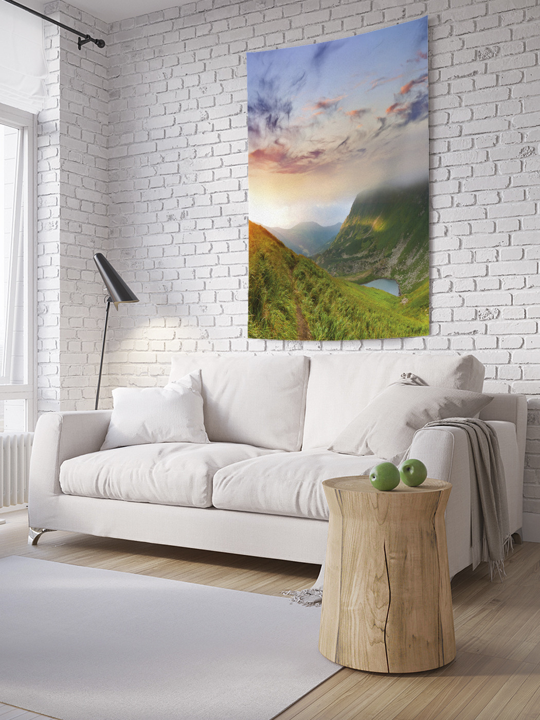 

Вертикальное фотопанно на стену JoyArty Озеро в ущелье 150x200 см, Озеро в ущелье