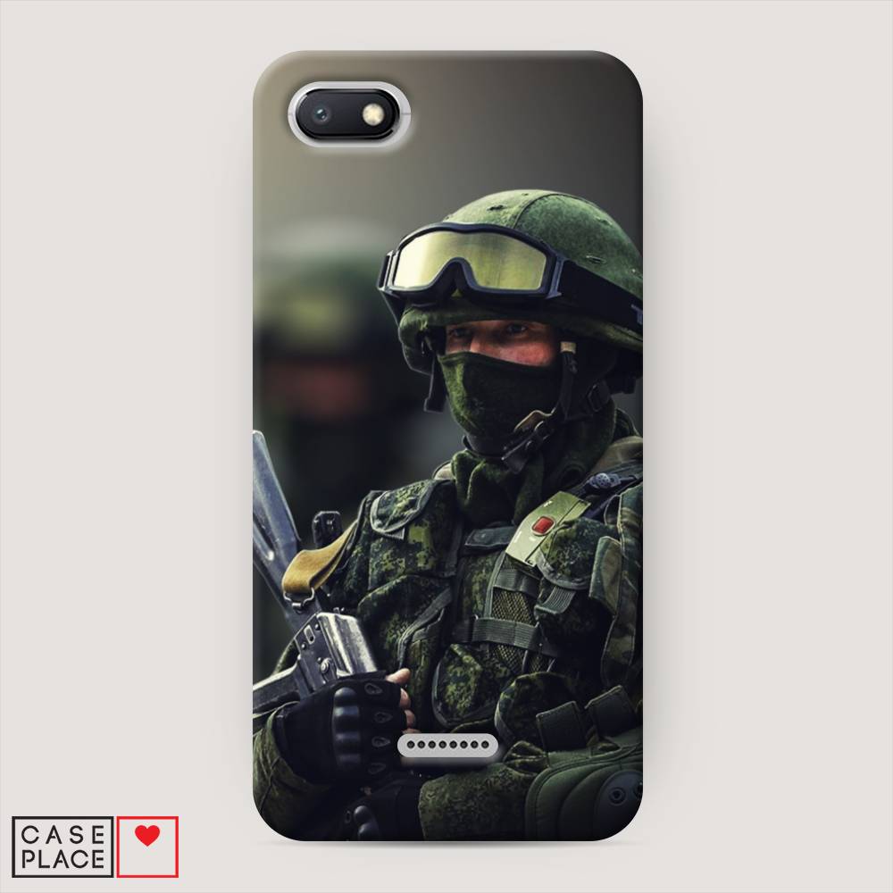 фото Пластиковый чехол "солдат" на xiaomi redmi 6a awog