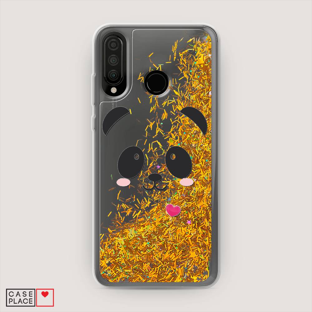 

Чехол Awog на Huawei P30 Lite "Влюбленный панда контур", Черный, 67990-1