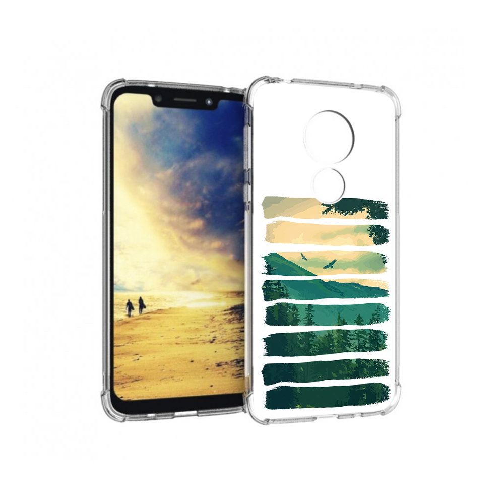 

Чехол MyPads Tocco для Motorola G7 Power Лесная чаща (PT227059.362.107), Прозрачный, Tocco