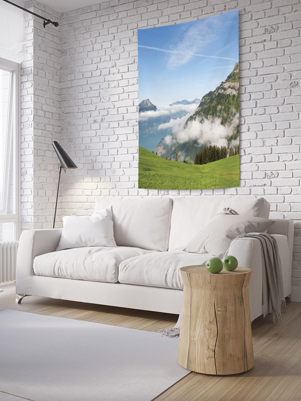 

Вертикальное фотопанно на стену JoyArty Долина в облаках 150x200 см, Долина в облаках
