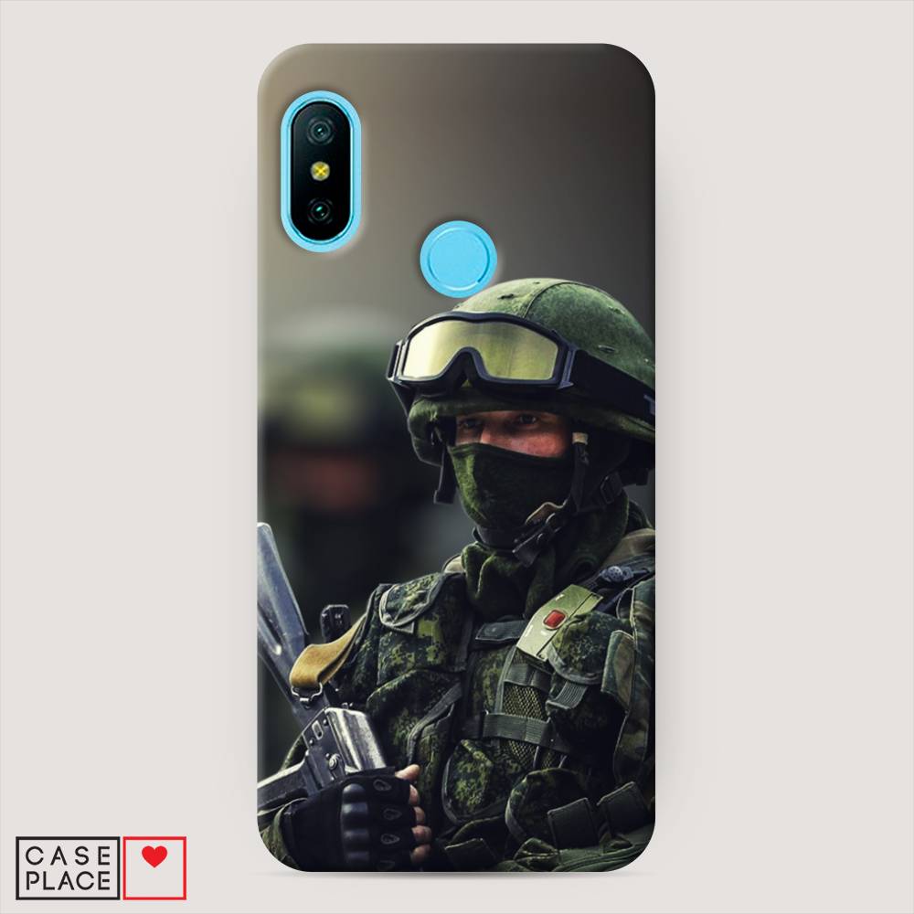 

Пластиковый чехол "Солдат" на Xiaomi Redmi 6 Pro, 34020-4