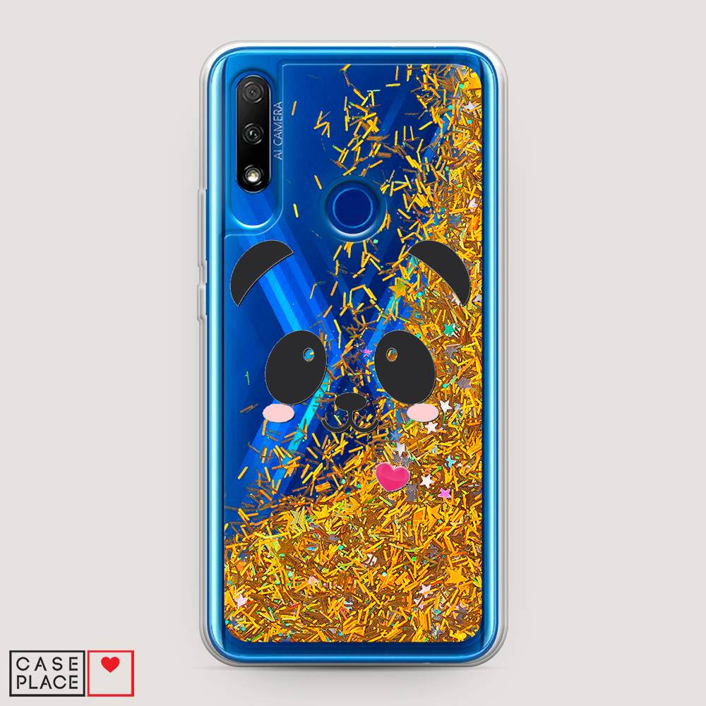 

Чехол Awog на Honor 9X "Влюбленный панда контур", Черный, 69990-1
