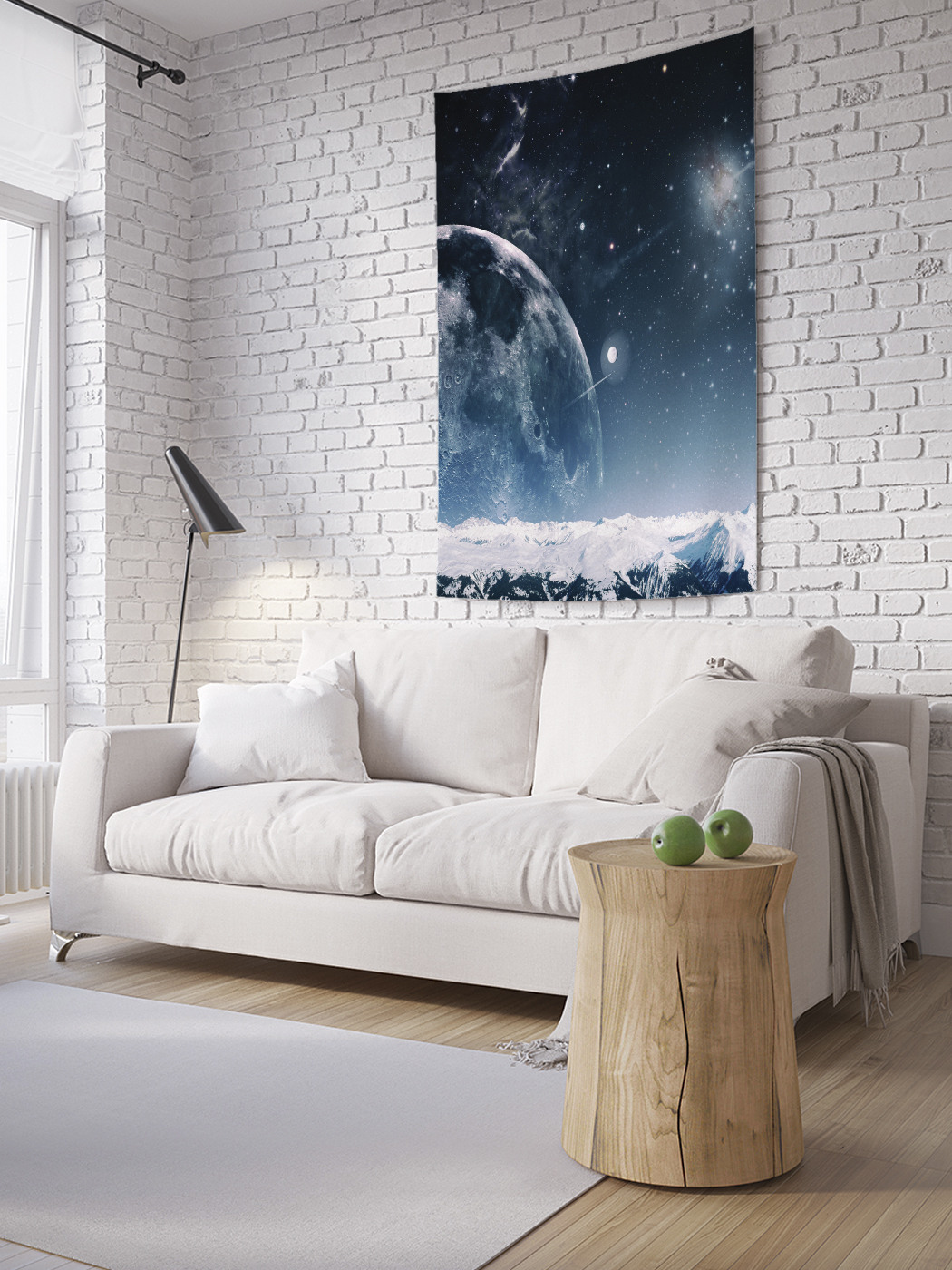 

Вертикальное фотопанно на стену JoyArty Луна на горизонте 150x200 см, Луна на горизонте