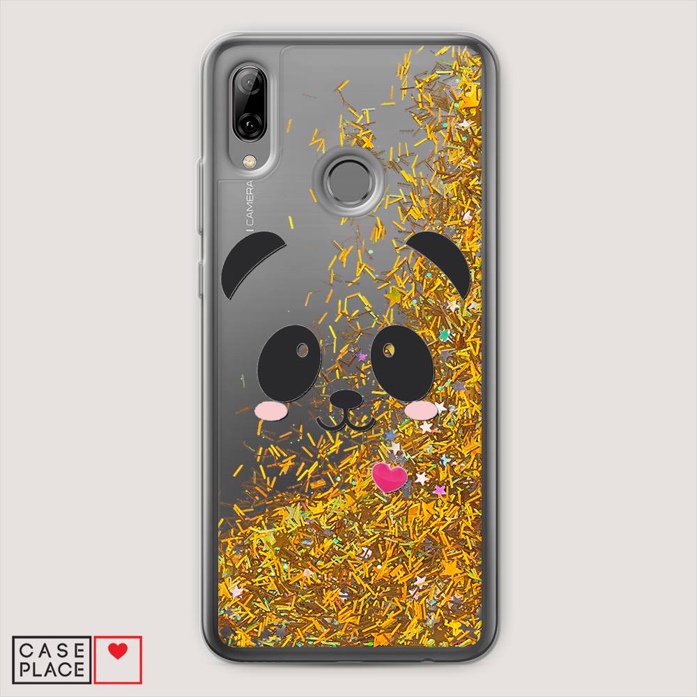 

Чехол Awog на Honor 10 Lite "Влюбленный панда контур", Черный, 67590-1