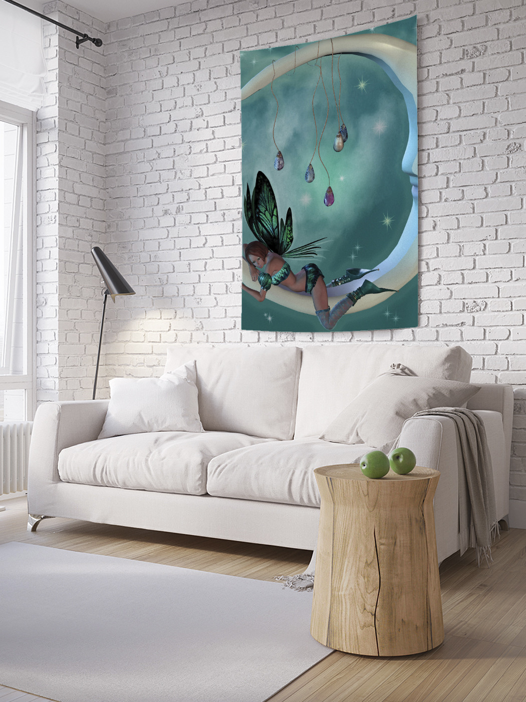 

Вертикальное фотопанно на стену JoyArty Фея на месяце 150x200 см, Фея на месяце