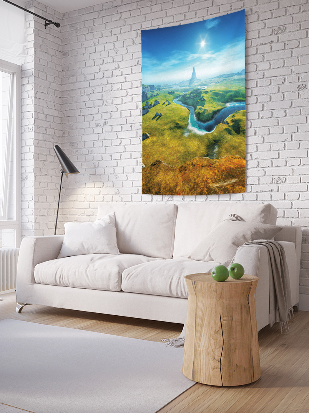 

Вертикальное фотопанно на стену JoyArty Речка в долине 150x200 см, Речка в долине