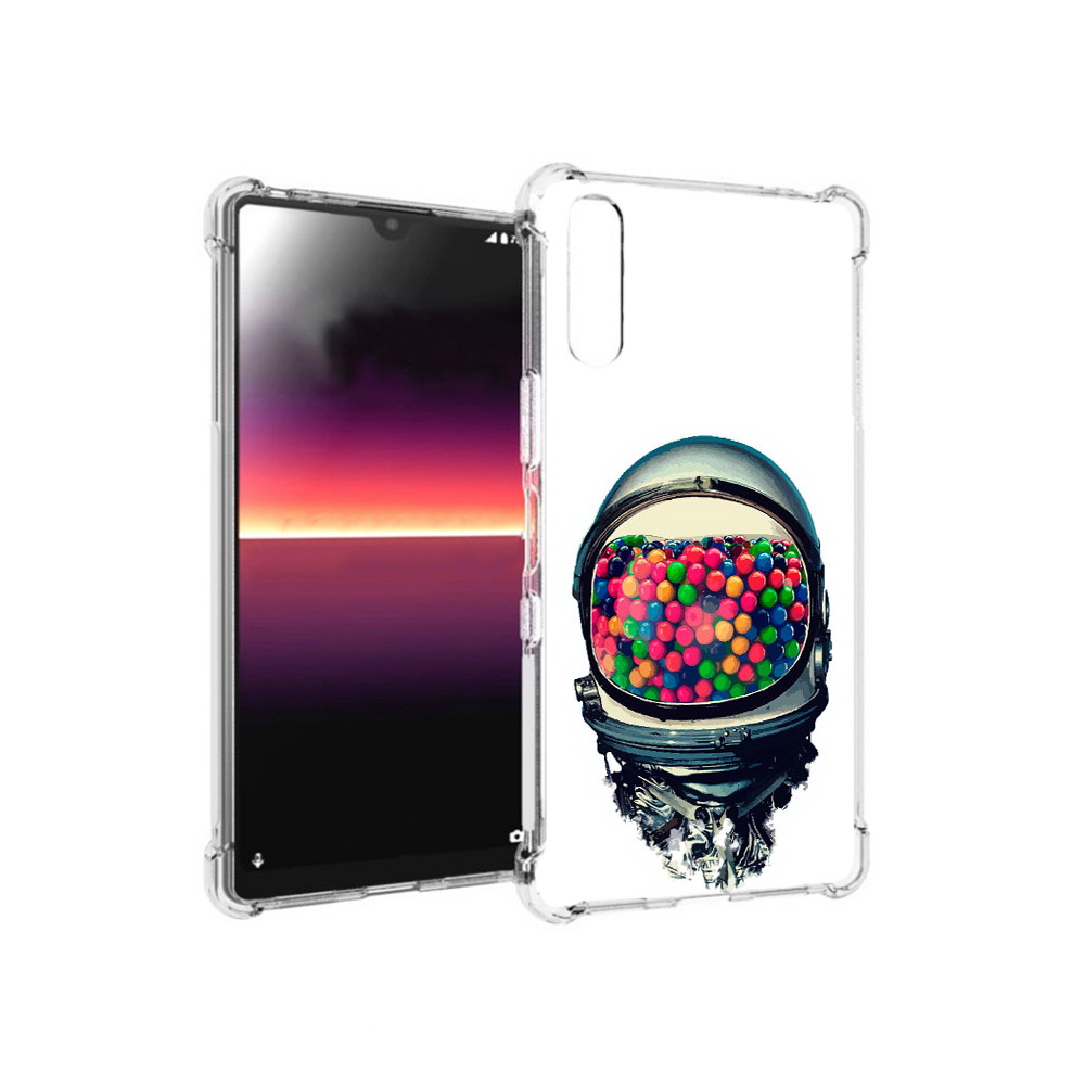 

Чехол MyPads Tocco для Sony Xperia L4 шлем космонавта (PT227010.235.700), Прозрачный, Tocco