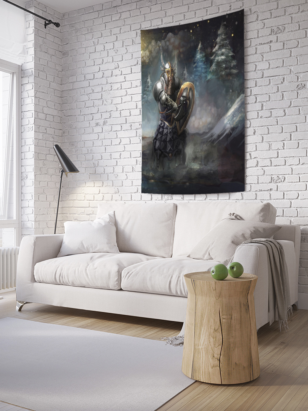 

Вертикальное фотопанно на стену JoyArty Рыцарь в ночи 150x200 см, Рыцарь в ночи