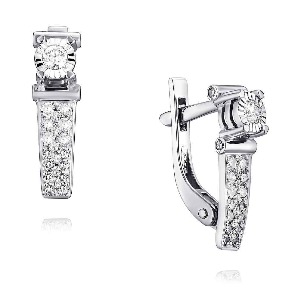 

Серьги из белого золота с бриллиантом ADAMAS 2417363-А51ДЛ2-41, 2417363-А51ДЛ2-41