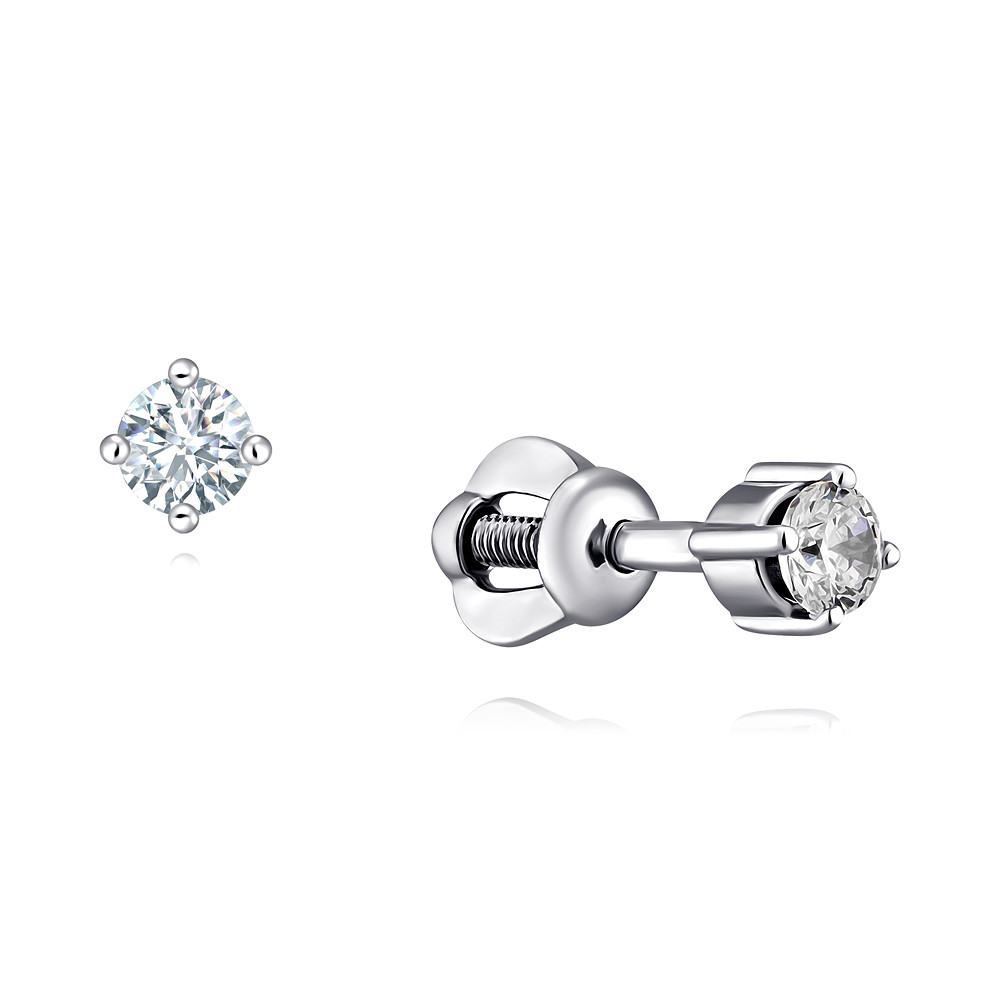 

Серьги из белого золота с фианитом ADAMAS 2110982-А51Д-72, 2110982-А51Д-72