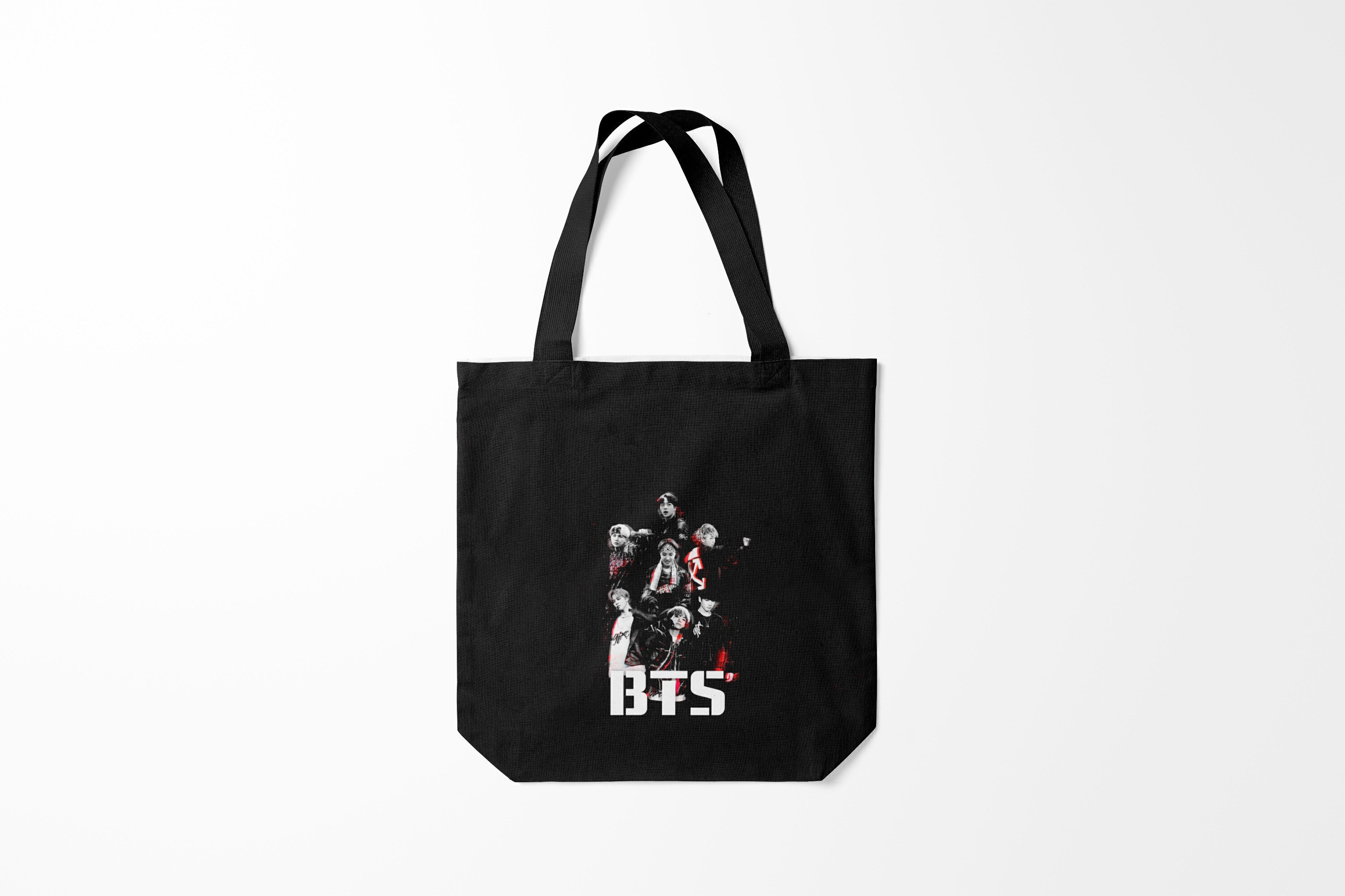 

Сумка шoппер унисекс Burnettie BTS, розовый; черный, BTS