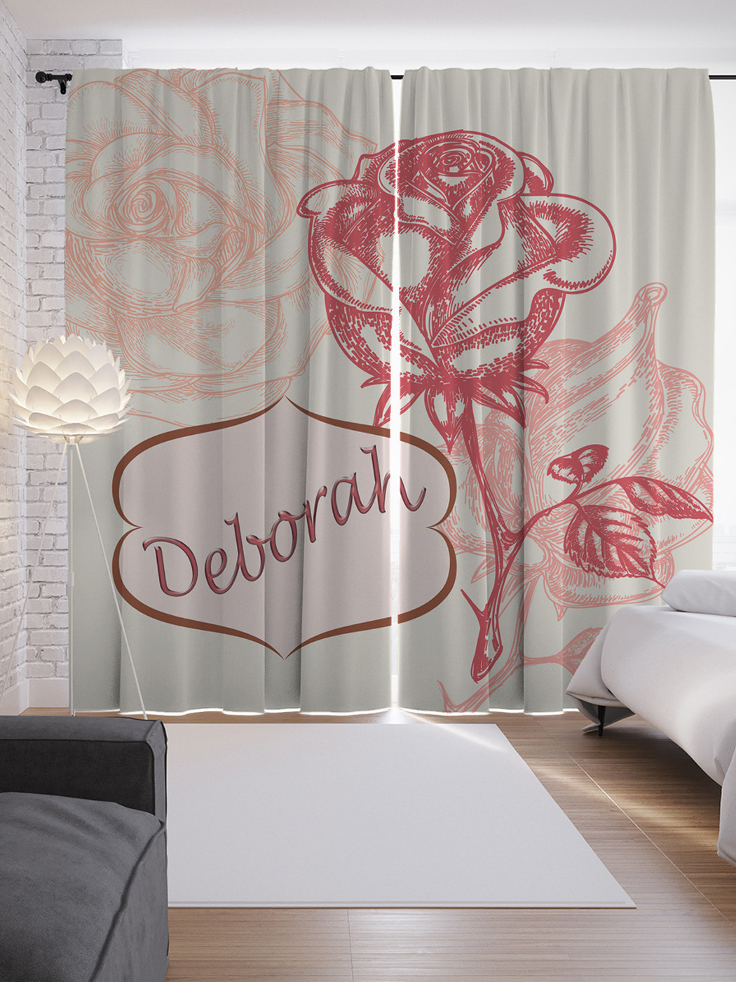 

Шторы JoyArty с фотопечатью "Валентинка Дебора" из сатена, 290х265 см, Валентинка Дебора