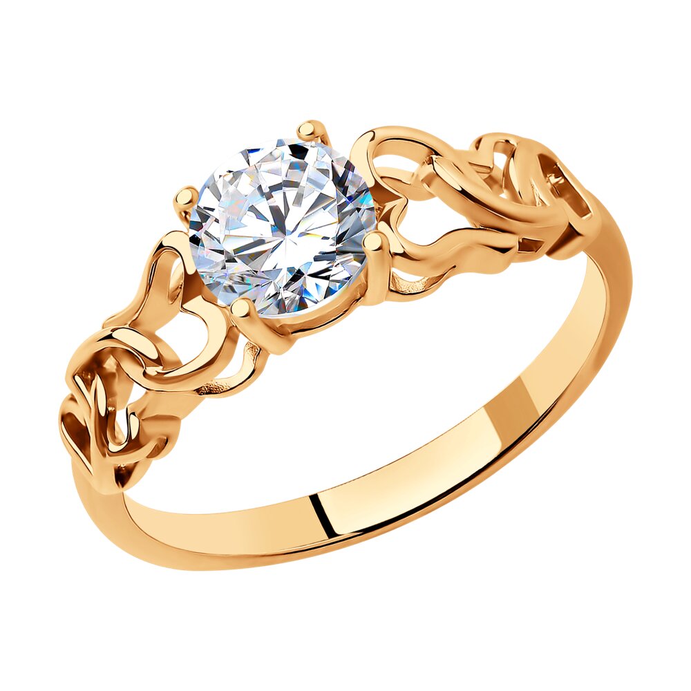 

Кольцо из серебра с фианитом р. 15,5 SOKOLOV 93010241, 93010241
