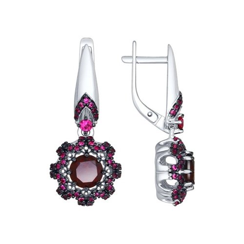 

Серьги из серебра с гранатом SOKOLOV 92021502, 92021502