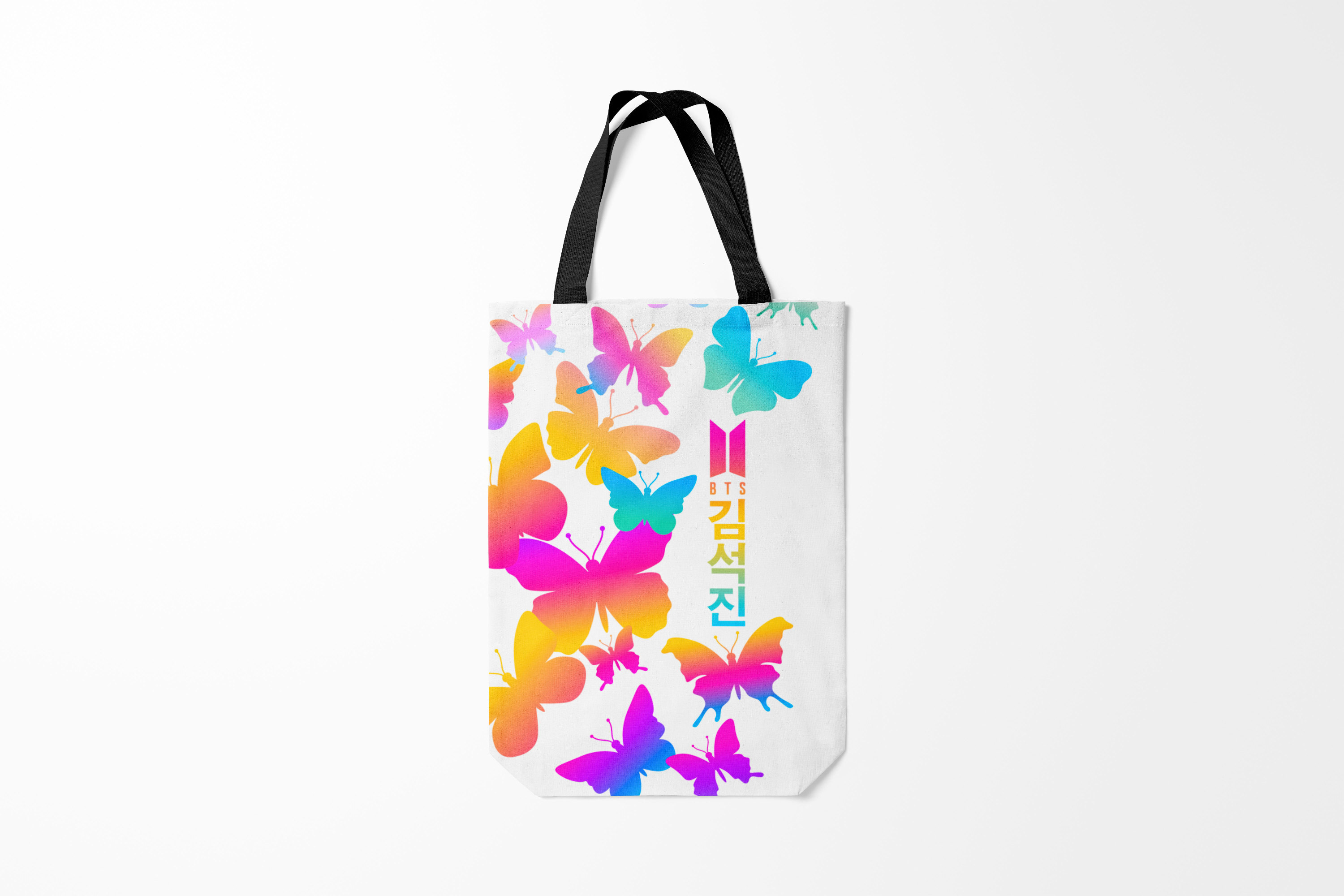 

Сумка шoппер унисекс Burnettie BTS, белый; черный, BTS