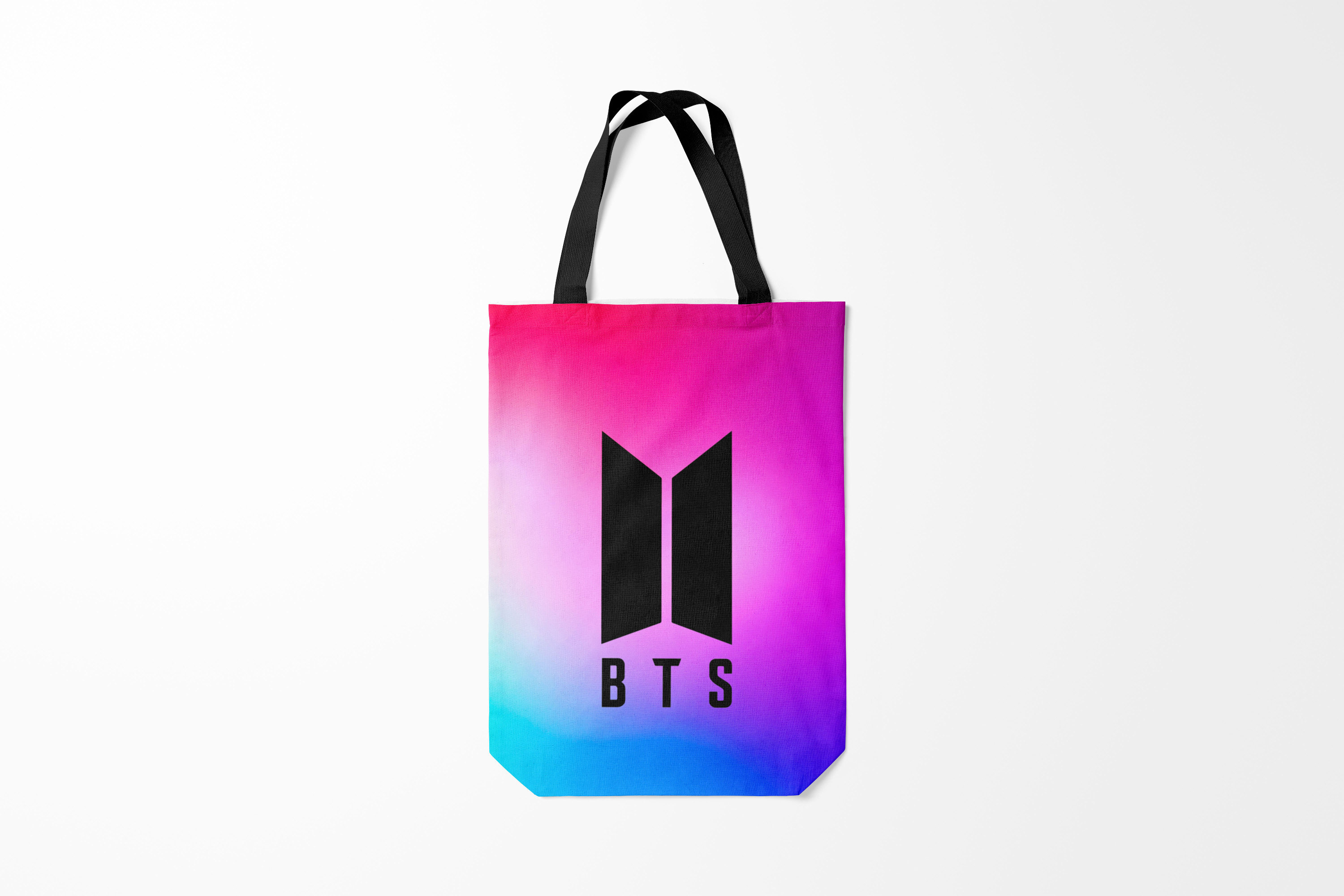 

Сумка шoппер унисекс Burnettie BTS, черный; бирюзовый, BTS