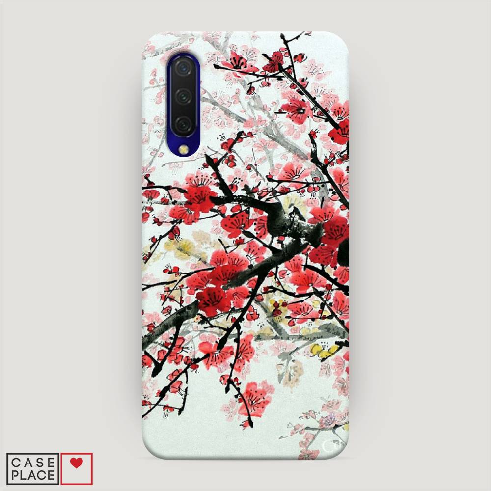 

Пластиковый чехол "Сакура" на Xiaomi Mi CC9, 36120-3