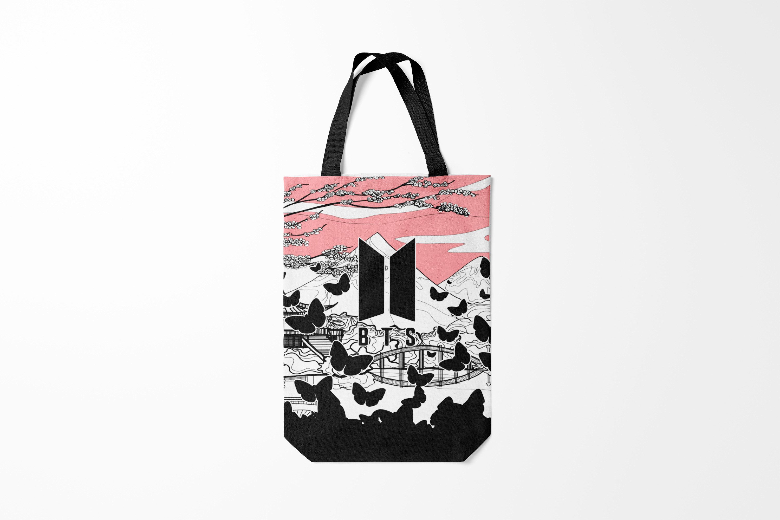 

Сумка шoппер унисекс Burnettie BTS, черный, BTS