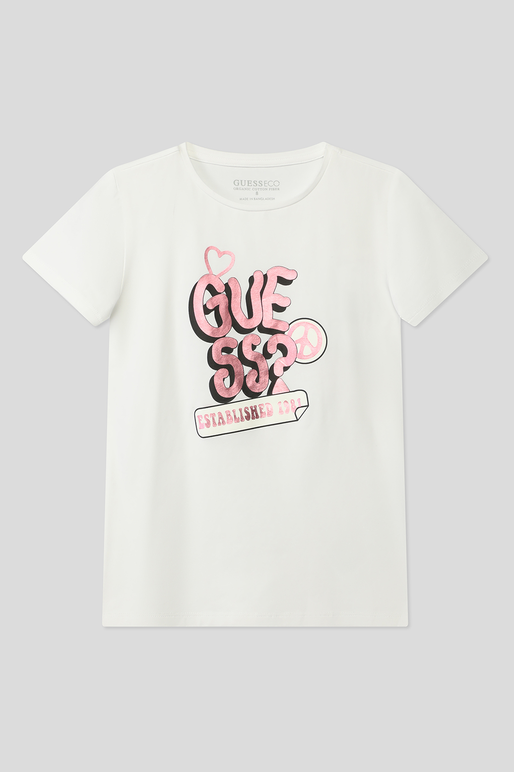 

Футболка детская Guess J3YI14 K6YW4, белый, 140, J3YI14 K6YW4