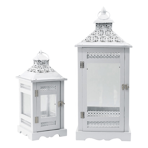 

Подсвечник-фонарь Glasar подвесной 60 x 26 x 26 см, Белый