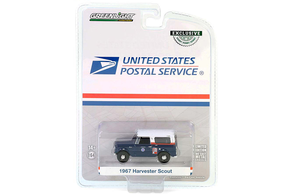 

Модель коллекционная Harvester scout rh "united states postal service (usps)" 1967, Синий